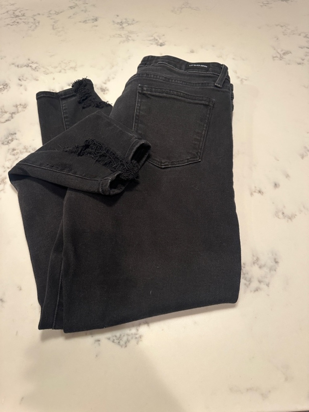 Just Black Distressed Skinny Jeans